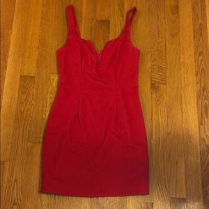 Red NBD dress